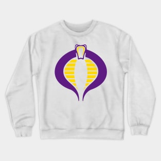 Purple and Gold Cobra Crewneck Sweatshirt